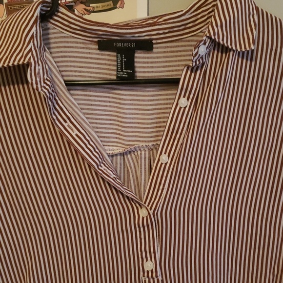 Striped button up dress - Picture 2 of 3